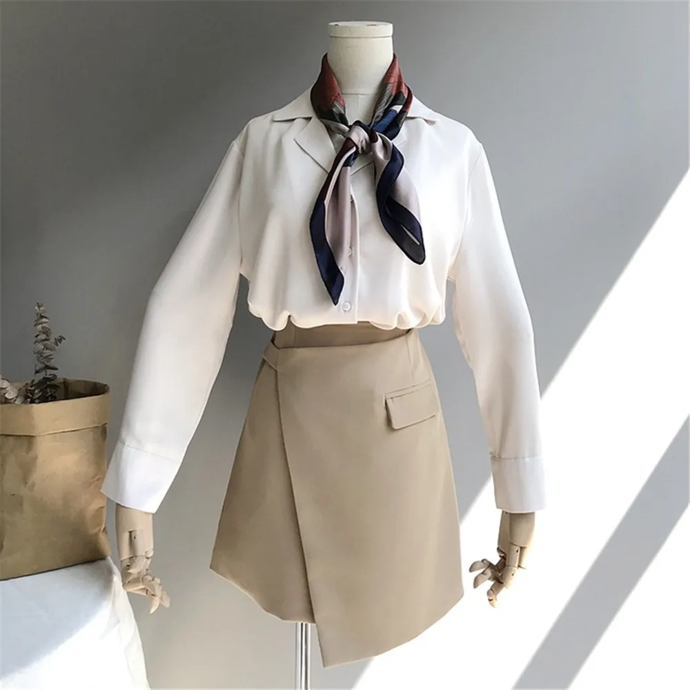 High Quality Blouse Ladies Chiffon Office Career Shirts Tops 2018 Fashion Long Sleeve Blouses Femme Blusa Formal Office Blouse (7)