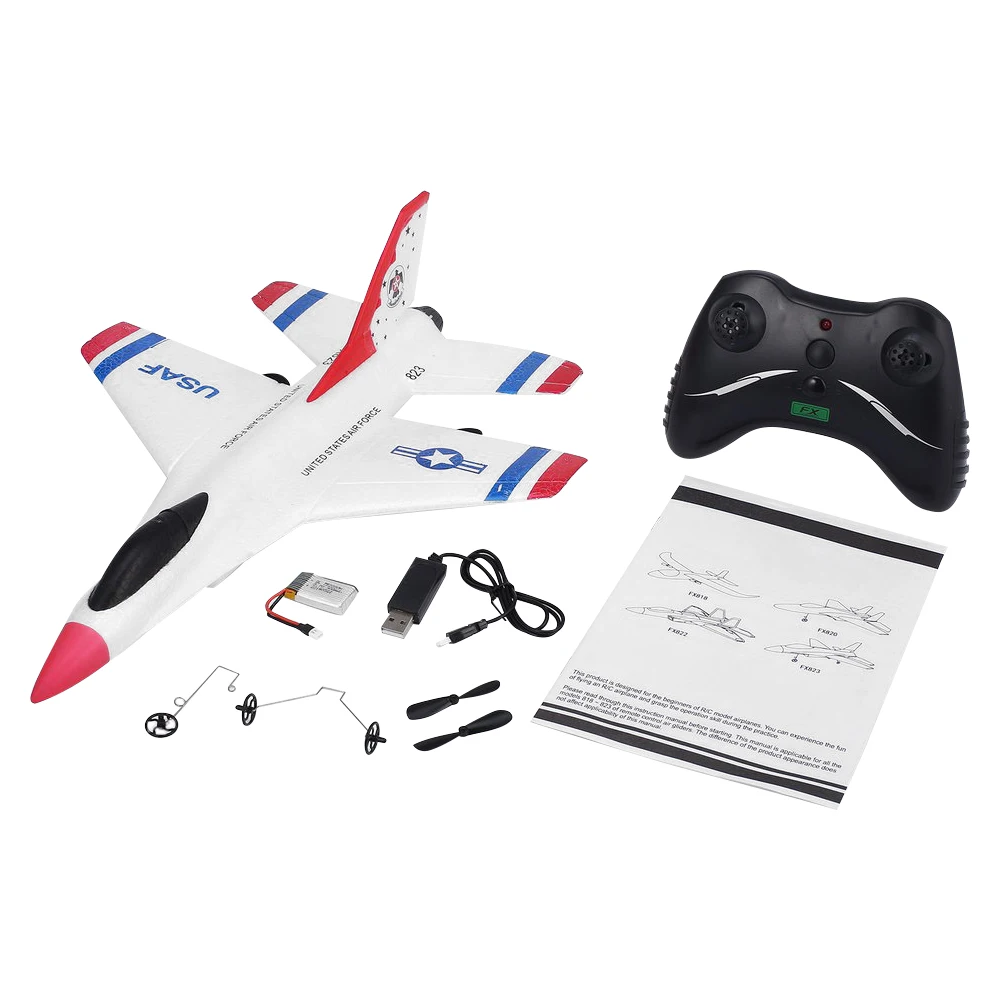 

FX-823 2.4G 2CH Remote Control Glider 290mm Wingspan EPP RC Fixed Wing Airplane Aircraft Remote Control Drone for Kid Gift RTF