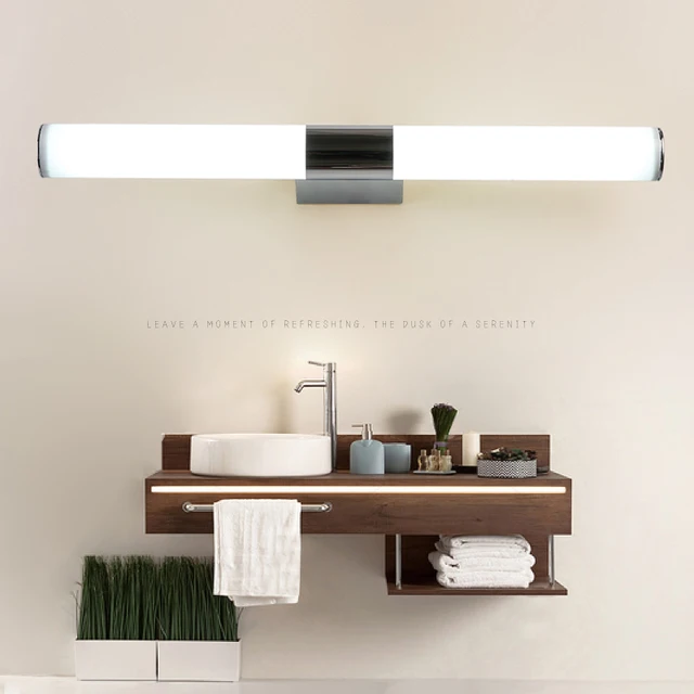 Modern Led Mirror Lights Bathroom Acrylic Waterproof Wall Lamp Modern Led Mirror Lights Bathroom Acrylic Waterproof Wall Lamp Mounted Dressing Table Lighting Ac90