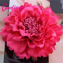 Flor Headwear Mulheres Pinos Broche de Flor Corsage Presente da Festa de Casamento Flor de Tecido Estilo Popular 1 PCS Grampos de Cabelo acessórios para o cabelo