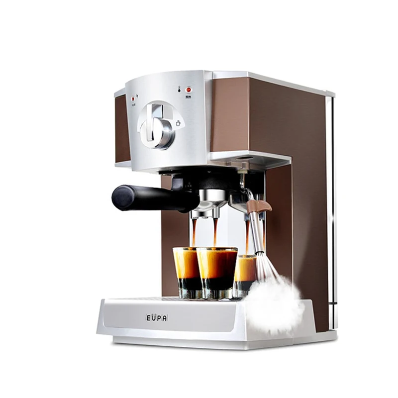 

Espresso Coffee Maker Semi-automatic Coffee Machine 1.6L 15Bar Pump Pressure Household Steam Type Milk Frother Espresso Machine