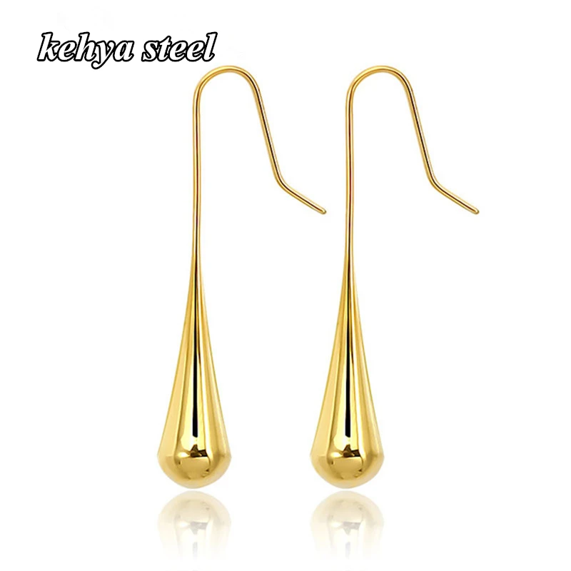 

Fashion Statement Water Drop Earrings Geometric For Women Long Hanging Dangle Wedding Earrings Modern Jewelry