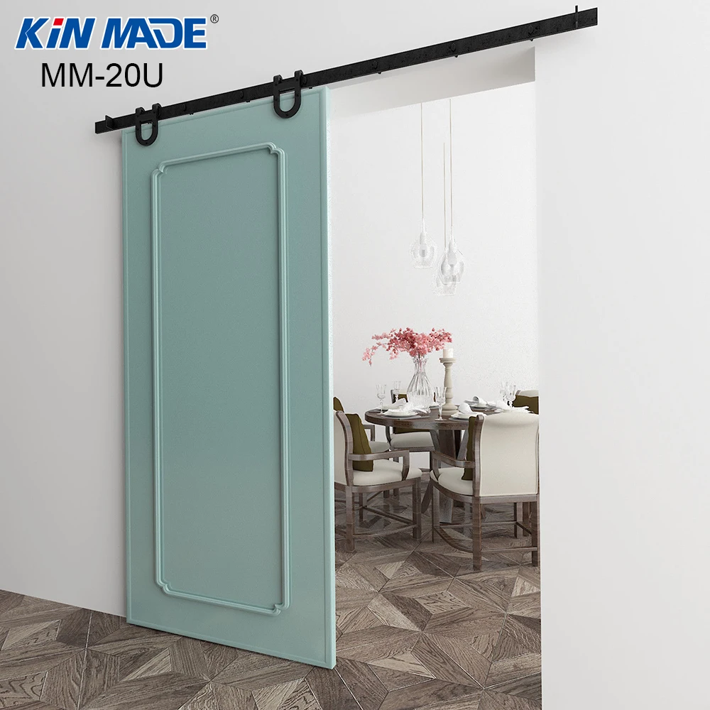 Kin Made Free Shipping New Horseshoe Design Wooden Barn Door Kits