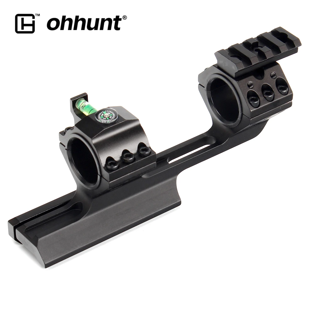 Ohhunt Bi-direction 25,4 мм 30 мм кольца Пикатинни Вивер кольцо-Крепление прицела с областью пузырьковый уровень компас верхняя рейка
