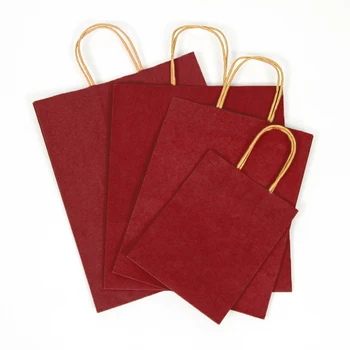 

2019 new arrival Kraft shopping paper bags/ Party & gift bags/ grocery handle bags