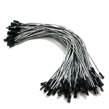 

26AWG 300mm RC servos extension Lead wire extention cable 100pcs 2Pin 2P Dupont Housing Wire white and black Free shipping