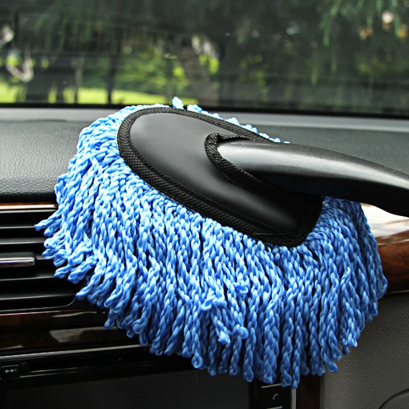 

Car Cleaning Brush Microfiber Auto Window Wash Cleaner Long Handle Dust Car Care Towel Handy Washable Car Dirt Dust Clean Brush
