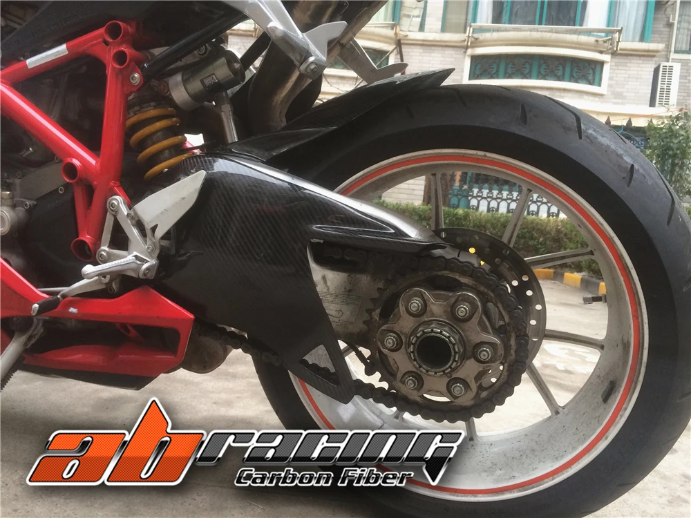 Маятниковая Крышка Для Ducati 848 1098 1198 полностью из углеродного волокна саржа