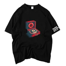 Super Junior 8 альбом же проигрыватель компакт-дисков/слова Печать Круглая горловина футболка с коротким рукавом с замком молнией унисекс модная свободная футболка для лета