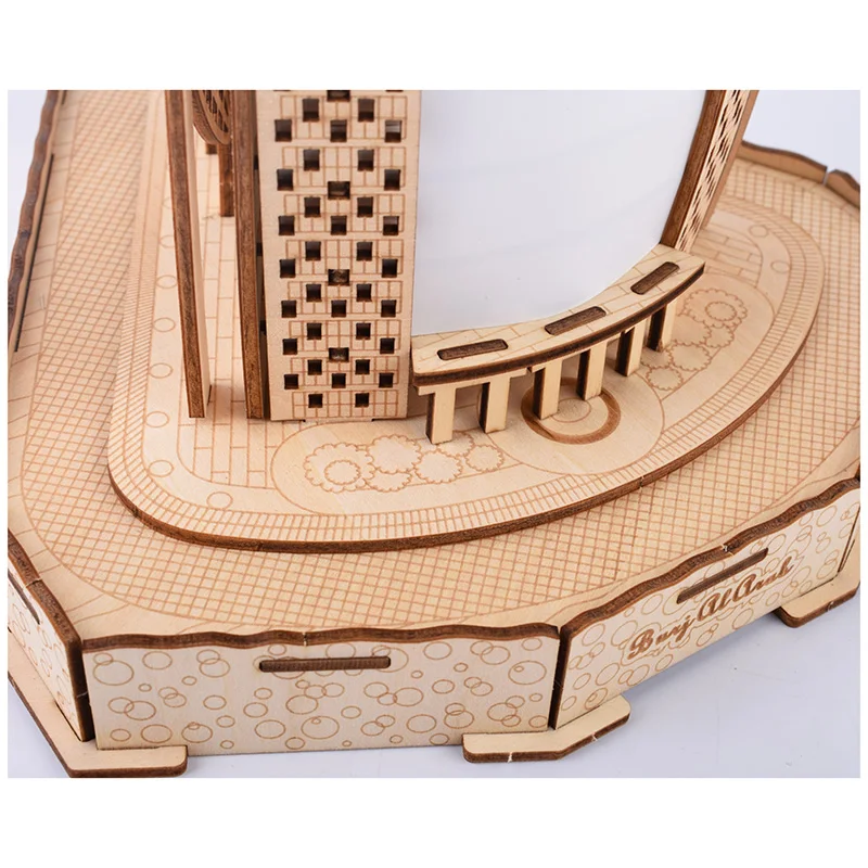 Burj Al Arab Дубай отель парусский 3D деревянная модель головоломка лазерная резка