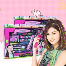 New DIY Intelligence Developing 2-in-1 Braiding Kit Dress-Up Toy For Children Kids drop shipping