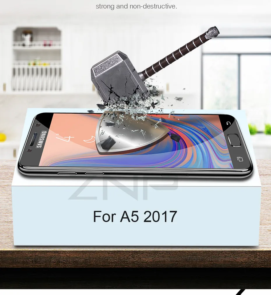 ZNP 25D защитный Стекло для samsung Galaxy A3 A5 A7 J3 J5 закаленное Стекло для J4 J6 A8 A6 плюс Экран защитная пленка