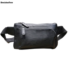 Известный бренд, новая мужская кожаная сумка через плечо, модная мужская сумка для путешествий, многофункциональная сумка через плечо, нагрудная сумка 5