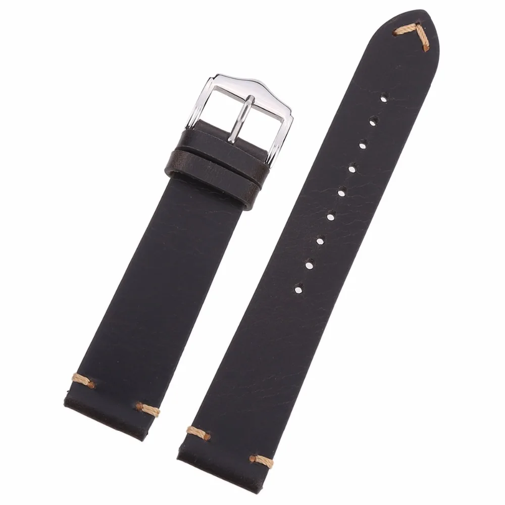 Ремешок для часов EACHE из натуральной телячьей кожи 18 мм 20 22 мм|strap 18mm|watchband strapleather