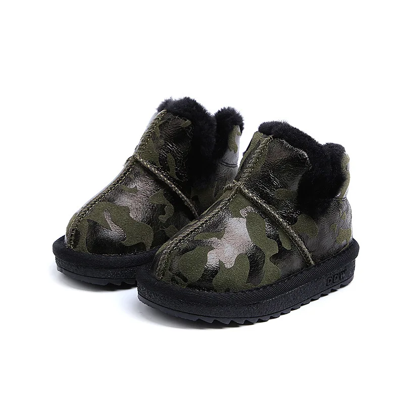 Camouflage Boys Boots Winter Shoes For Boys Rubber Boots Kids Genuine