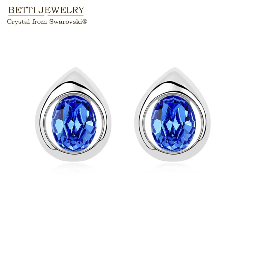 

2019 gift for girl friend waterdrop stud earrings With Genuine Crystals From Swarovski for mother's Day bijoux