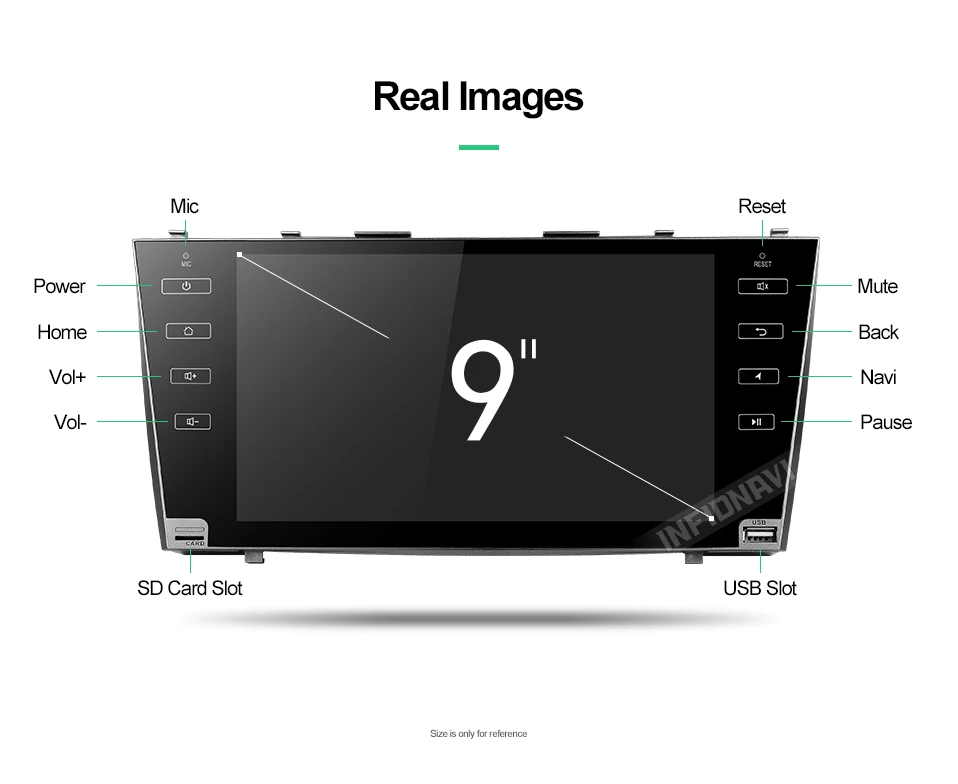 Sale android 8.1 car dvd for Toyota camry 2008 2008 2009 2010 2011 radio navigation 2+32G eight core car stereo gps media player 2