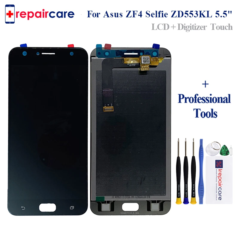 ЖК дисплей 5 дюйма для Asus Zenfone 4 Selfie ZD553KL дигитайзер сенсорного экрана в сборе