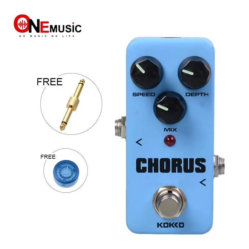 KOKKO FCH2 Portable Mini Chorus Guitar Effect Pedal With Gold Straight