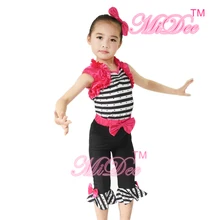 MiDee детские танцевальные костюмы джаз платье Бальные Одежда для танцев милый танец Костюмы сценический костюм милые девушки