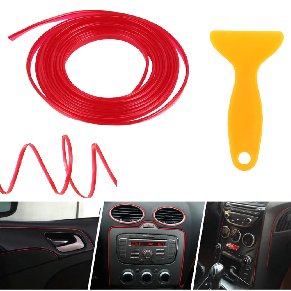 

Car Edge Gap Line Point Molding Trim Strips Interior Accessory Universal Auto Decor Trim Strip Car Styling