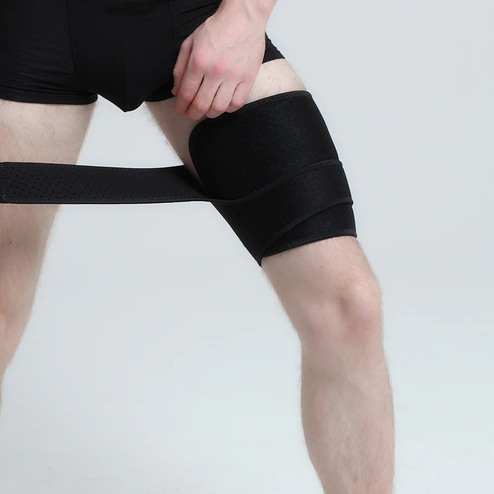 Buy Sport Thigh Guard Protector Pads Thigh Brace Hamstring Compression Wrap