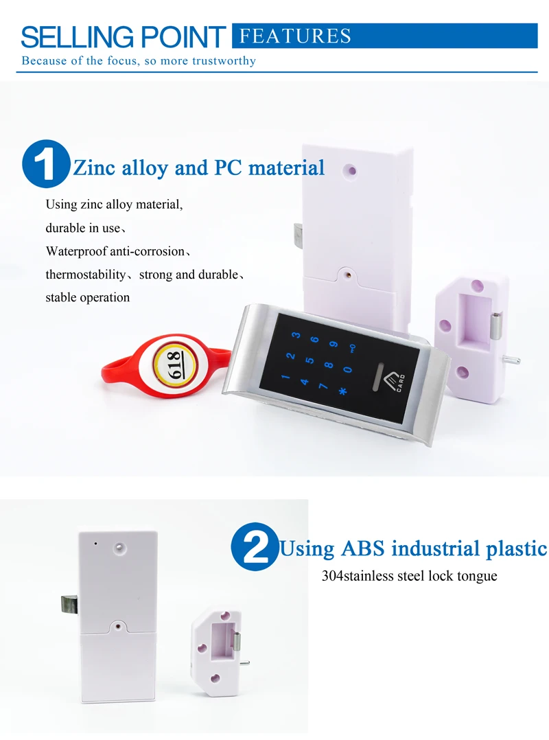 126 Electronic Smart Keyless Locker RFID Card Digital Password Lock Cabinet 