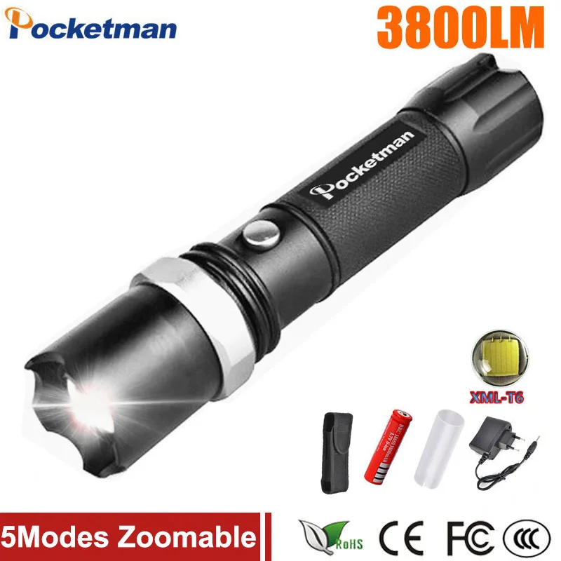 Self Defense FT17 LED flashlights XM-L T6 3800LM Rechargeable Torch Lamps powerful Lantern Tactical Emergency Defensive Self Defense FT17 LED flashlights XM-L T6 3800LM Rechargeable Torch Lamps powerful Lantern Tactical Emergency Defensive
