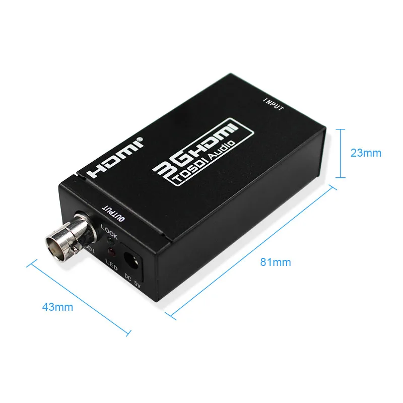 Мини 3 Г HDMI для SDI Конвертер Адаптер HD Для BNC SDI/HD-SDI/3G-SDI 1080 P Мультимедиа HD видео Конвертер Портативный Мини Размер