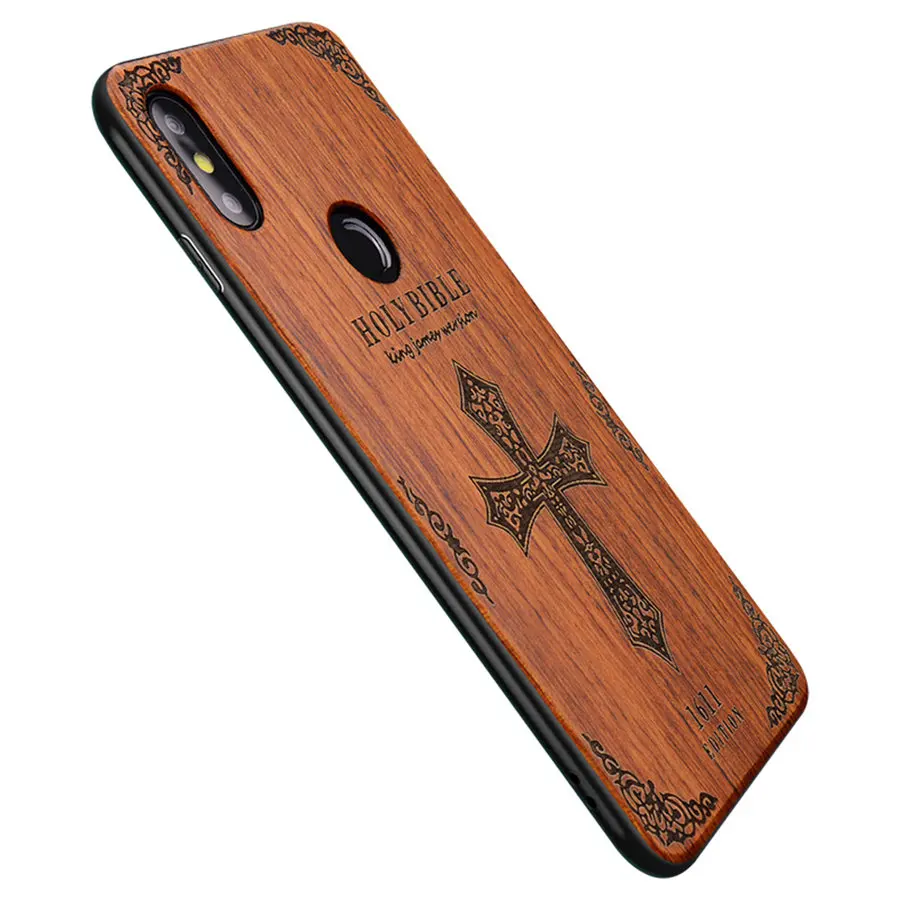 

Unique For Xiaomi Mi 8 Case Original Boogic Slim Bamboo Wood TPU Back Cover Case For Xiaomi Mi 8 SE Phone Cases Customized