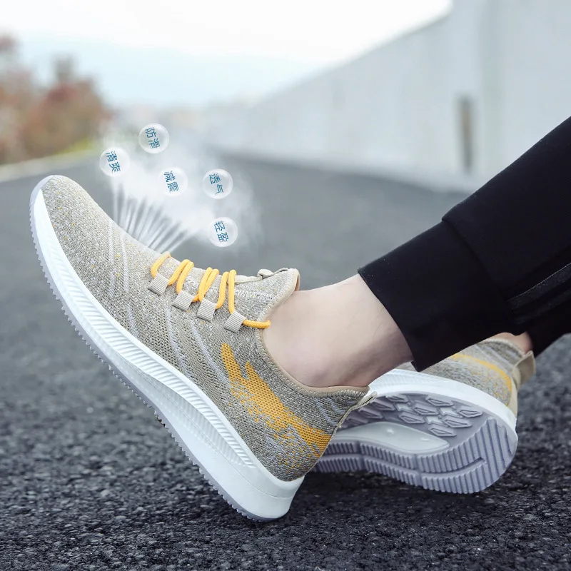 

2019 Summer Men Casual Shoes Flat Men Shoes Lightweight Comfortable Breathable Mesh Mens Walking Sneakers Tenis Feminino Zapatos