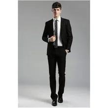 Для мужчин костюм одна кнопка Темно-синие человек Нарядные Костюмы для свадьбы Пальто Штаны галстук Выпускной смокинги Для мужчин одежда костюм Индивидуальный заказ смокинг Для мужчин