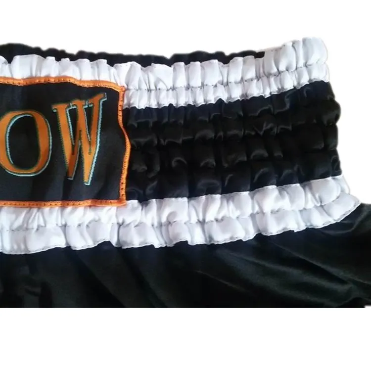 2018 New Boxing New Authentic Muay Thai Shorts Men and Women Training Clothing Black Boxing Shorts Free Shipping