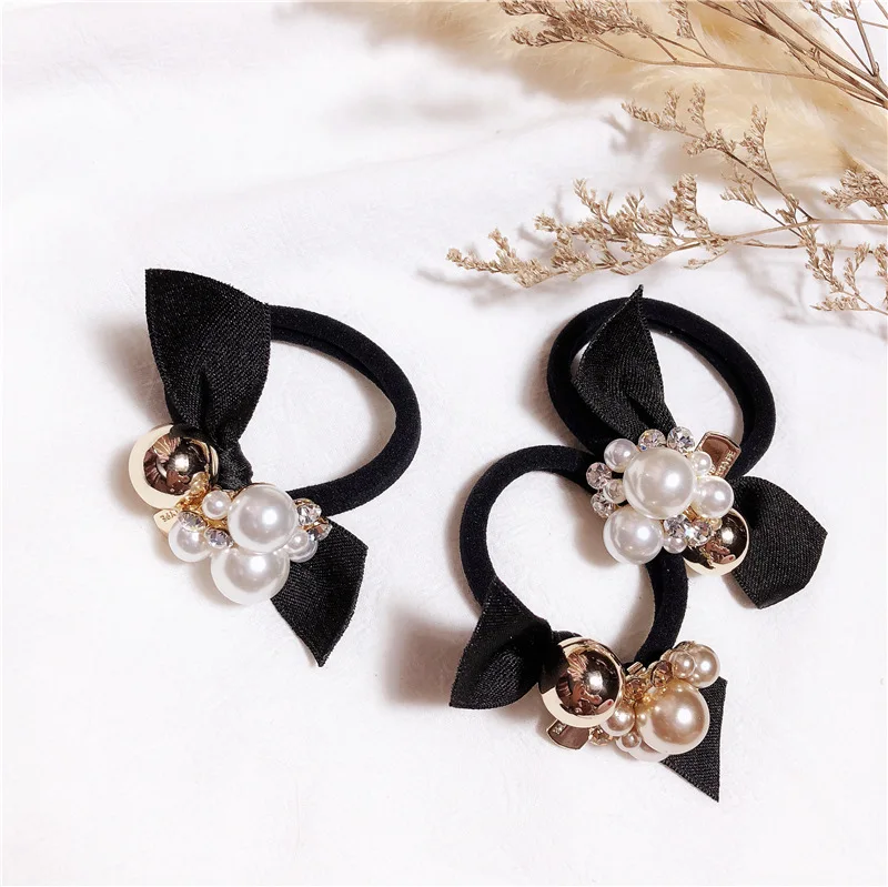 Scrunchie Rabo de Cavalo Mulheres Peal Headwear Acessórios Para o Cabelo