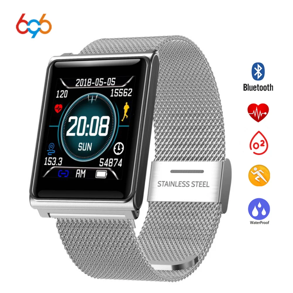 

696 N98 Smart Wristband Fitness Tracker Heart Rate Blood Pressure Monitoring