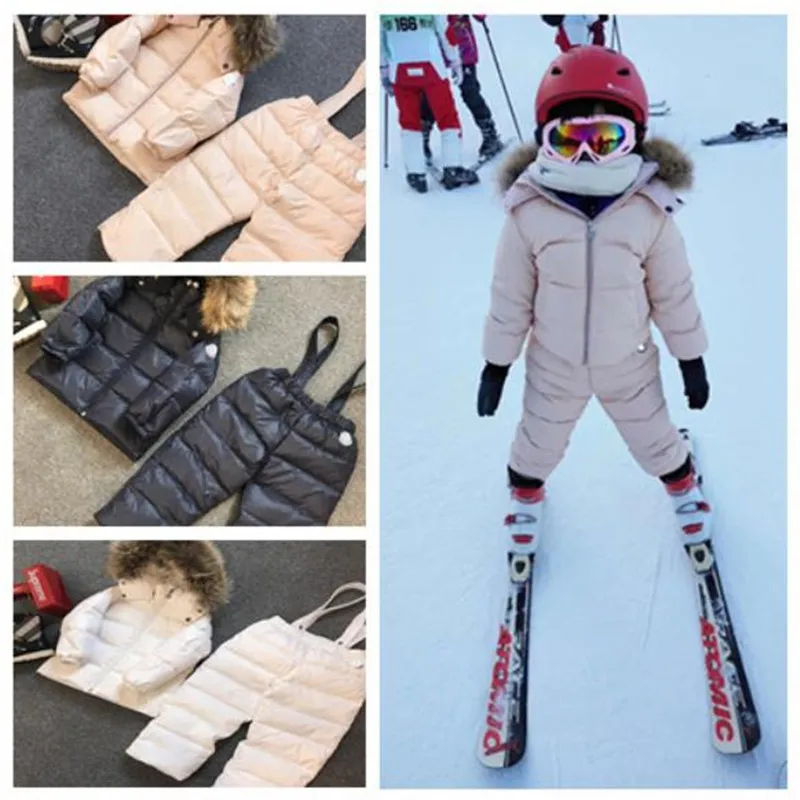 

kids Winter suit Boys and girls Down Keep warm suits