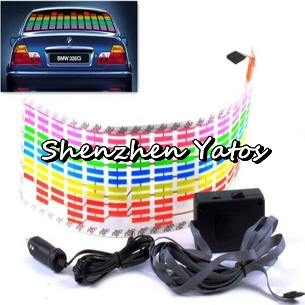 114CM*30CM Car Dancing Sticker Music Rhythm LED Flash Lamp Sound Activated Equalizer | Автомобили и мотоциклы