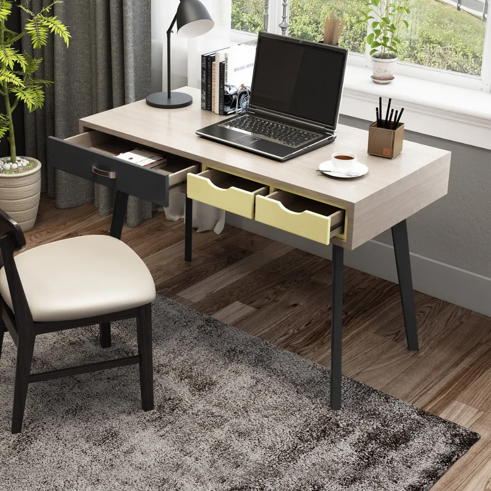  Home Computer Desk Office 120 * 60 cm Strong Thickening Modern Computer Stand Home Student Study/Wr