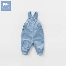 Dbz7249 Dave Bella/весенняя одежда для маленьких мальчиков модные джинсовые комбинезоны для малышей джинсовая одежда милые детские комбинезоны