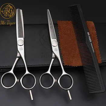 

100% 440C Professional Hairdressing Scissors Barber Shears Set Hair Cutting Scissor Hairdresser Thinning Salon Hair Cut Tool Kit