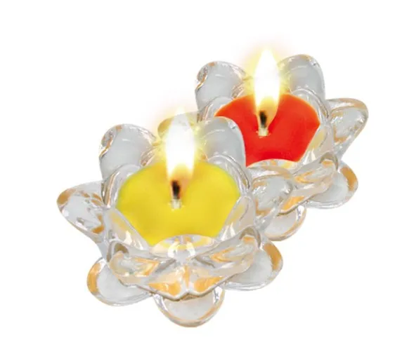 Crystal Butter Lamp Candle, Non Toxic, Pure & Natural Ghee Lamp Candle