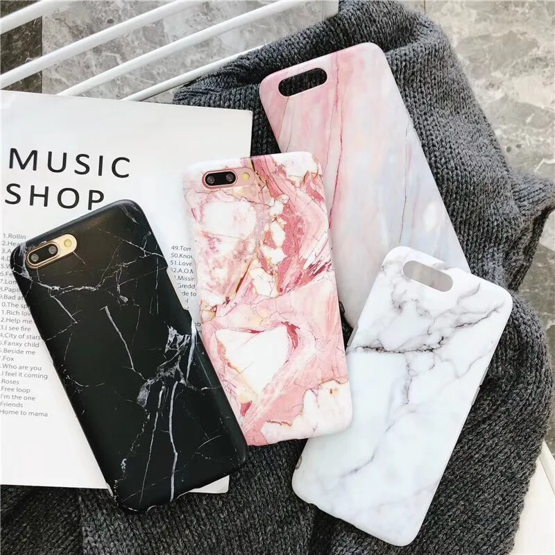

Marble Case on For Coque iphone 6 6S 7 8 Plus iphone X XR Case Soft TPU Back Cover For iphone 7 XS Max Case Cover Phone Case