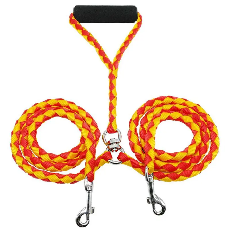 1.4 Meter Dogs Leash For Two Dogs One Drive Two Dogs Harness Pets Tractor Ropes Hiking Walking Puppy Lead Strap Pets Supplies 1.4 Meter Dogs Leash For Two Dogs One Drive Two Dogs Harness Pets Tractor Ropes Hiking Walking Puppy Lead Strap Pets Supplies