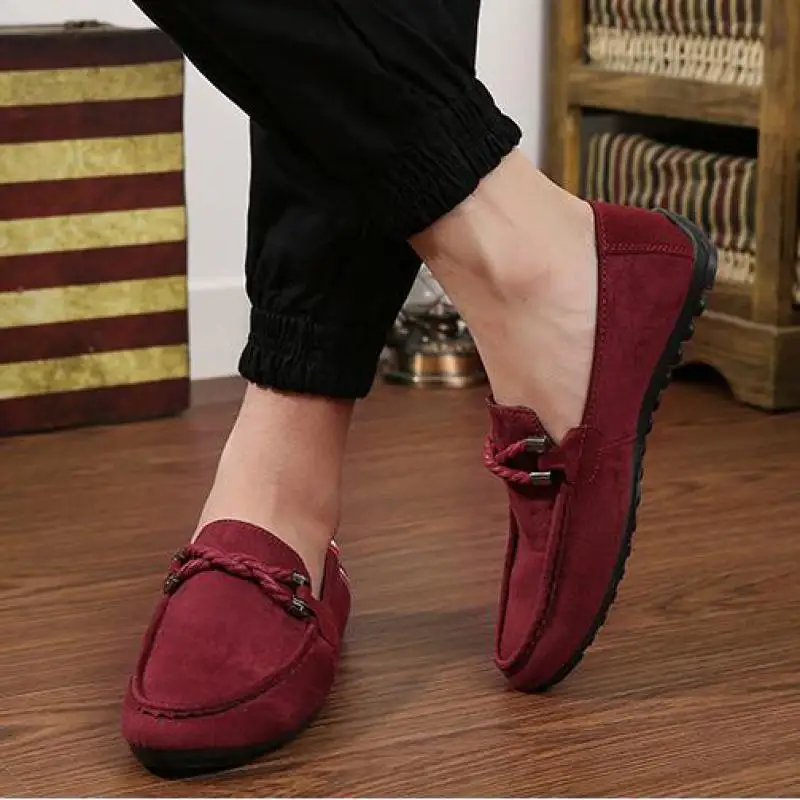 Mocassines Loafers Men Suede Leather Casual Shoes Spring Summer Lightweight Breathable Mens Flats Driving Lazy | Обувь