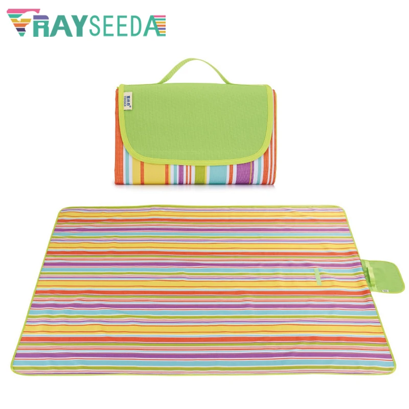 Rayseeda للطي يسهل حملها في الهواء الطلق للماء التخييم حصيرة للنزهات حصيرة 600D أكسفورد المشي Sandbeach بطانية البساط الطفل الزاحف حصيرة Rayseeda للطي يسهل حملها في الهواء الطلق للماء التخييم حصيرة للنزهات حصيرة 600D أكسفورد المشي Sandbeach بطانية البساط الطفل الزاحف حصيرة