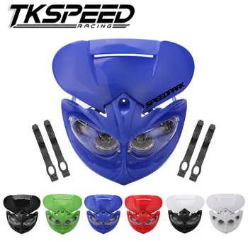 

Fairing Head Lamp High / Low Beam Motorcycle Dual Headlight for F-Eagle Apollo DC 12V 18W Applicable to Universal Motorcycles