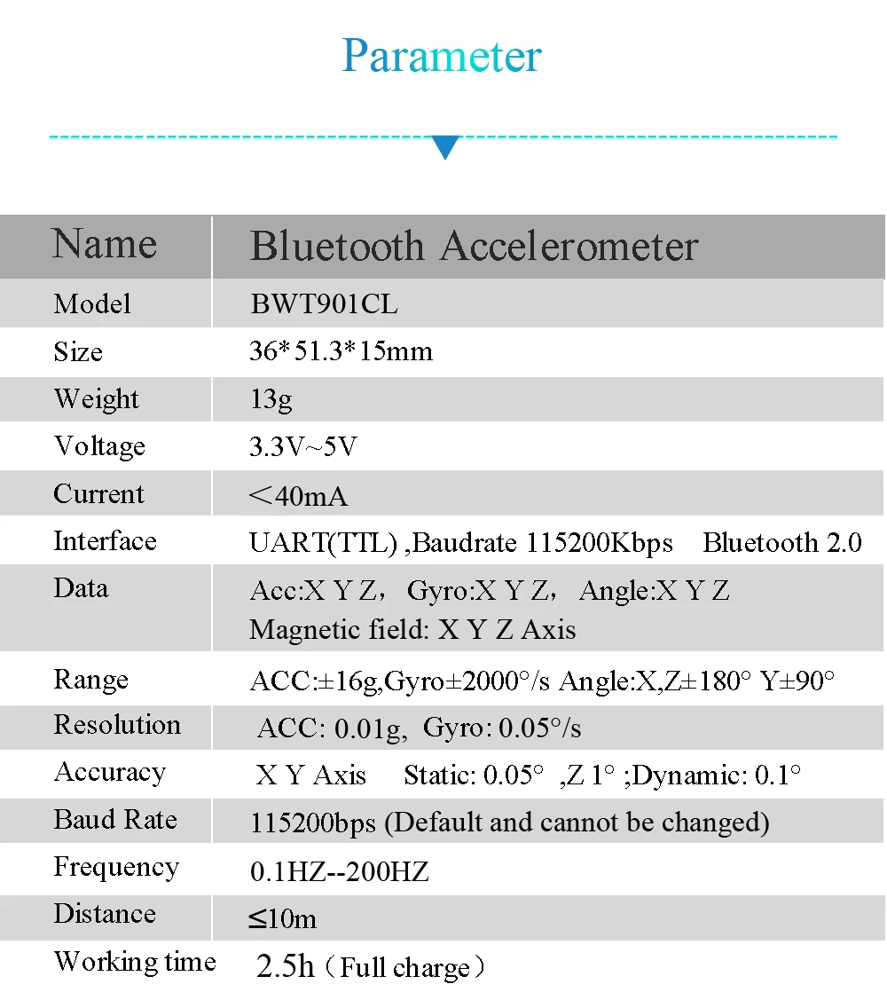Taxa de Devolução Eixos + Giroscópio Eletrônico + Ângulo + Magnético para Arduinos Acelerômetro de 9 Witmotion Ahrs Mpu9250 Wt931 Xyz 500h - Image 3