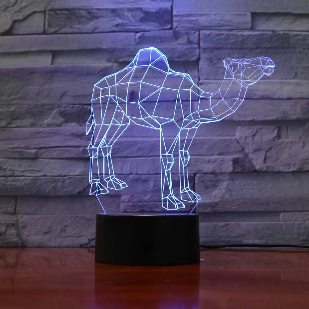 Новинка светодиодный ночник светильник 3D визуальный для детской комнаты ing camel