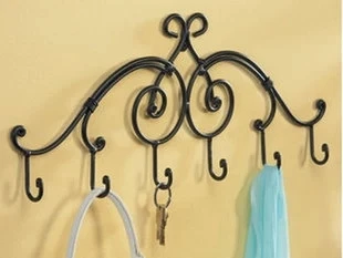 

Door after the coat hooks hangers rustic clothes hook bag hook shelf wrought iron wall hook