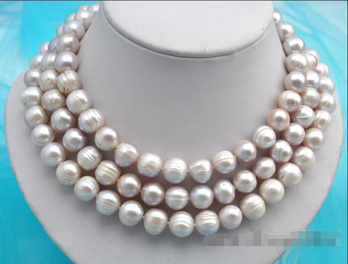 

fast50" 13mm baroque lavender freshwater pearl necklace